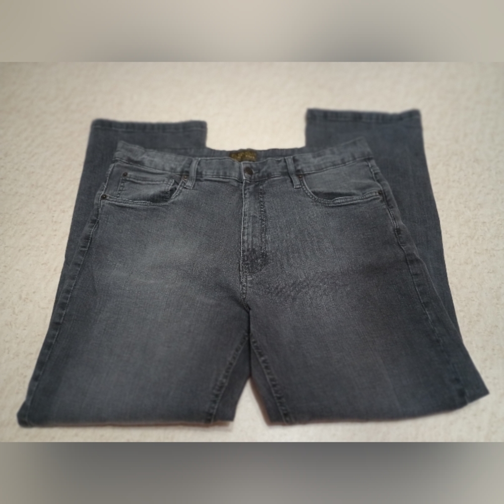 URBAN START Jeans Wear Grey Denim 38/30 Men's Cotton Spandex Straight
